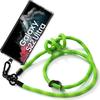 Coque - BOOLING - Pour Samsung Galaxy S22 Ultra - Transparent - Antichoc - Lanière Amovible Verte
