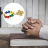 Классические религиозные пальчиковые четки из деревянных бусин с крестами для ежедневного ношения или в подарок для духовного утешения, религиозный подарок