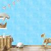 Wallpaper Stars celadon, turquoise and azure for the living room and bedroom 50x1000