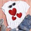 Fashion Women's Tshirts Tops Print Short Sleeve White Ropa Mujer Trend T-Shirt Summer O-Neck Oversized Top Popular Tshirts Tee
