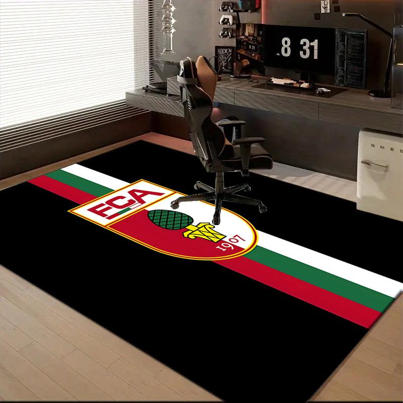 Augs-burg Crest Rug for Living Room, Game Rooms, Office, Bedroom, Office Floor Mat Playful Design, fan gifts Christmas decor