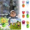 Fully Automatic Rose Sunflower Street Light Bubble Machine With Sound, Light, Music, Bubble Blowing, Children's Outdoor Toys