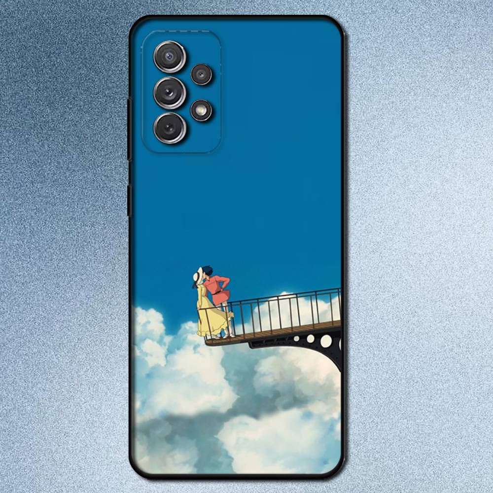 H-Как Гроза M-Ходячий Замок Чехол Для Телефона Для Samsung S25,S24,S21,S22,S23,S30,Ultra,S20,Plus,Fe,Lite,Note,10,9,5G Черный Чехол