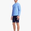 Anta Solid Color Round Neck Pullover Slim Fit Long Sleeve Swimwear Men Swimwear Clear-Sea-Blue 1823531452-1