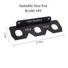 AEE2-Battery Holder, Wrought Iron 18V Battery Storage, 18V Battery Holder , Mount Wall Rack For 18V Batteries