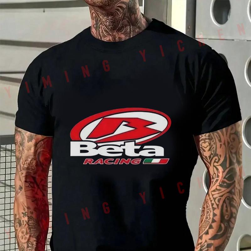 Beta Racing Motorcycle Men T-Shirt Moto Cotton O-neck Short Sleeve Hip Hop Tee
