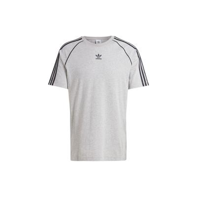 Футболка Originals Sst Tee в полоску с цветными блоками, спортивная, с круглым вырезом и коротким рукавом, мужские топы, средне-меланжево-серый IR9455