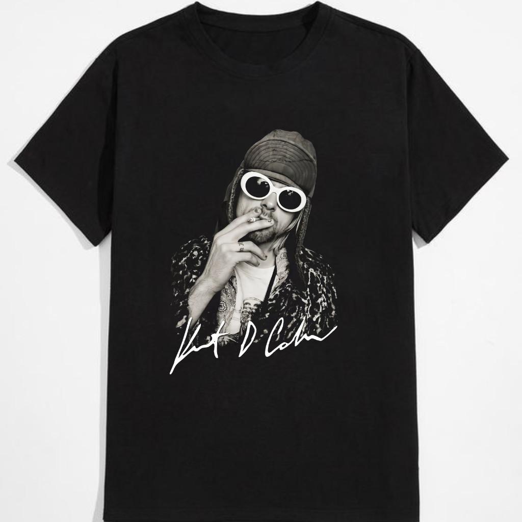 Kurt Cobain Vintage Graphic T-Shirt Black Unisex Short Sleeve Tee All Sizes S-5X