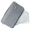 Passport Household Management Clear File Refills Passport Bankbook Case [SORASION] Case, Case, [6 Included] Cover, (Gray)