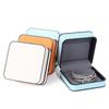 Black Edge PU Jewelry Box Round Corner Jewelry Display Box Modern Ring Gift Box  Wedding