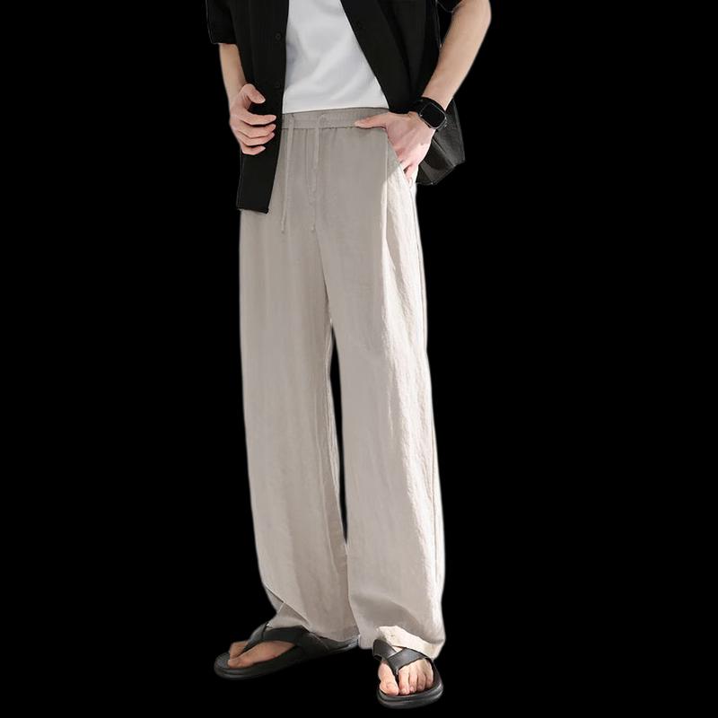 ROMON Men's Straight-Leg Cool & Breathable Casual Pants