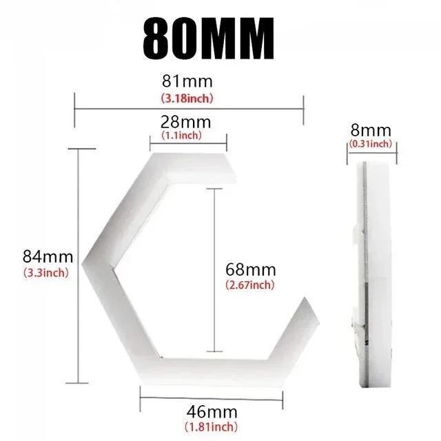 1Set 12V 24V RGB Hexagon Angel Eyes Halo Rings Retrofit Headlight Car Motorcycle Switchback White DRL+Amber Turn Signal Light