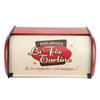 Large Capacity Metal Bread Box Holder Container Kitchen Storage Organizer (Red)