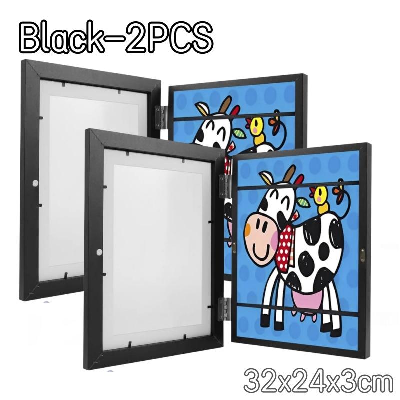3 шт. детские художественные рамки с магнитным передним отверстием для постеров, фотографий, рисунков, картин, детских художественных картин, витринных рамок
