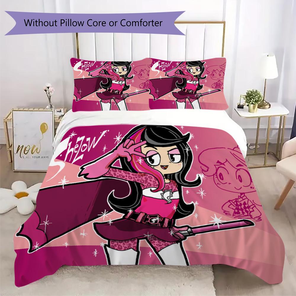SheZow Pattern Bedding,Quilt Set Quilt Cover Pillowcase Home Birthday Gift (1*duvet cover+2*pillowcase,without core)ZSJT0917094