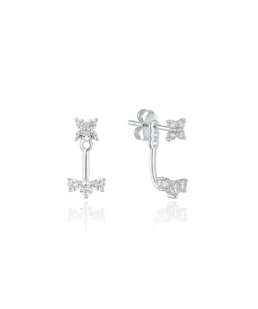 Серьги-булавки Lloyd Silver 925 Слоистые Двусторонние Lles26204S