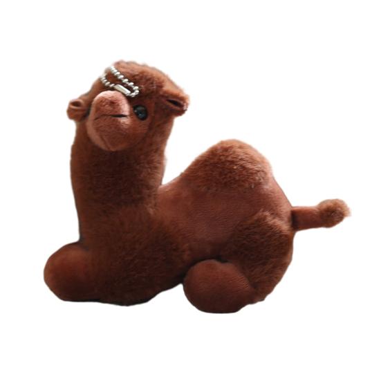 Милый плюшевый верблюд брелок пушистая кукла верблюд брелок для рюкзаков кошельков кукла подвесной кулон аксессуар