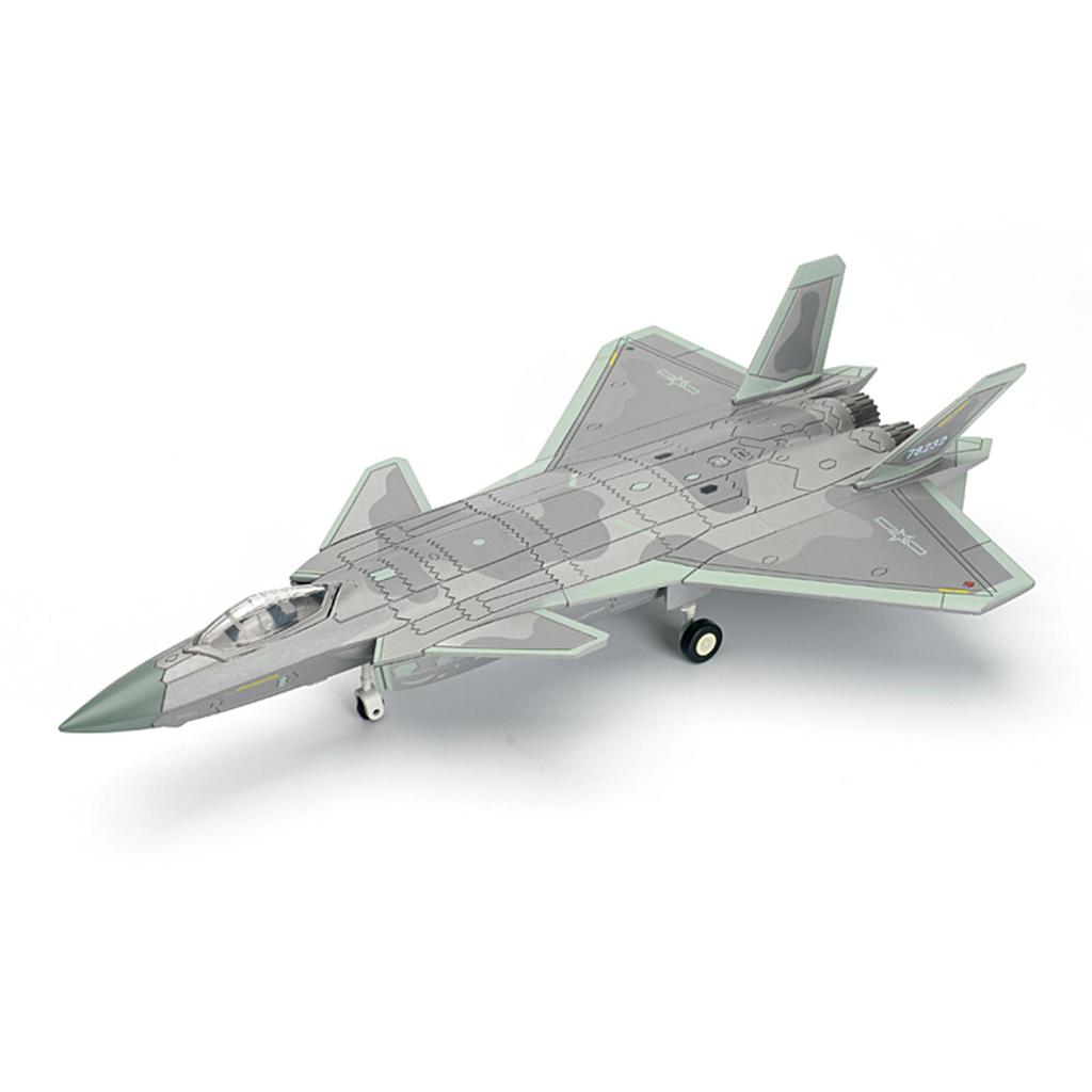 1:72 Scale Aircraft Model Building Kit J-20 5TH Gen DIY Assembly Simulated Tabletop Decoration Plane