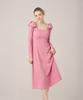 Scus Square Audrey Ribbon Dress_Rose Pink