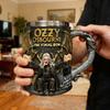 Новая Ретро 3D Смоляная Кружка Оззи Осборн The Final Bow Поделки Украшение Нержавеющая Сталь Внутренний Контейнер Кружка для Бара Ресторана и Дома
