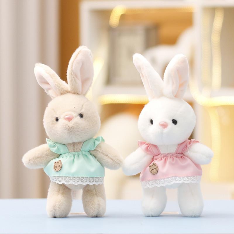 Hoodie Bunny Plush Keychain Toy Doll Cute Gift For Kids And Backpack Decoration