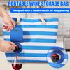 Beach Wine Tote Bag Wine Cooler Bag Leakproof Insulated Purse Carrier Portable Detachable Liner Wine Cooler Bag for Travel