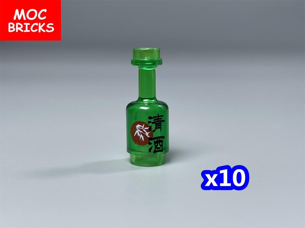 Нетоксичные кубики Moc Детали Фигурок Города Сделай Сам Бутылка Вина Стакан Строительный Блок Мини Печатные Кубики 95228 Супермаркет Друзья Игрушки