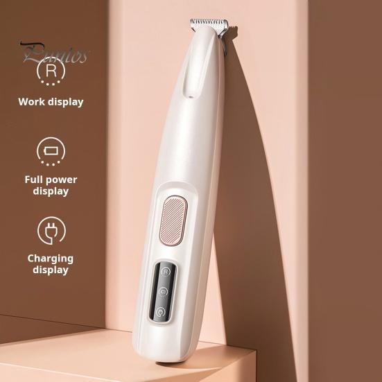 Триммер для домашних животных со светодиодной подсветкой, аккумуляторная машинка для стрижки домашних животных, тихий триммер для кошачьих лап, бритва для домашних животных для глаз, ушей, лица, крестца