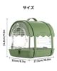 BUCATSTATE Travel Cage, Bird Cage, Bird Cage, Portable, Ventilated, Transparent Shade, Stylish, Handbag/Shoulder Bag, 2-Way Type, for Small Animals su