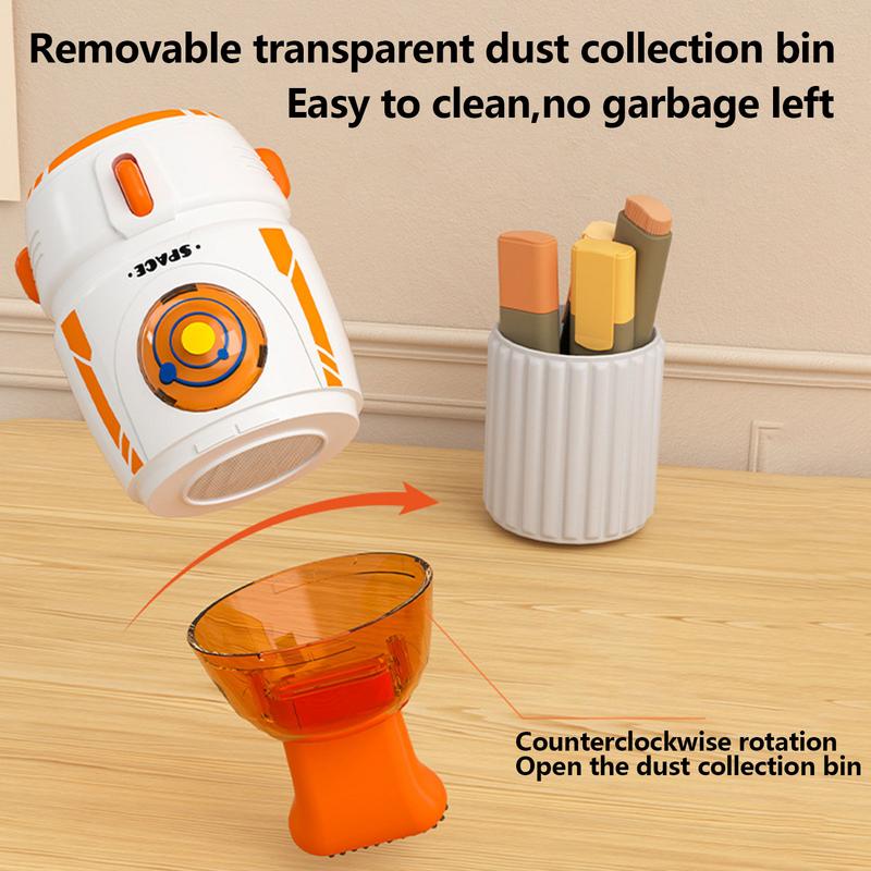 Портативный настольный пылесос Cartoon Rocket Vacuum Cleaner Multifunction Desktop Cleaning Too для удаления мусора и бумаги