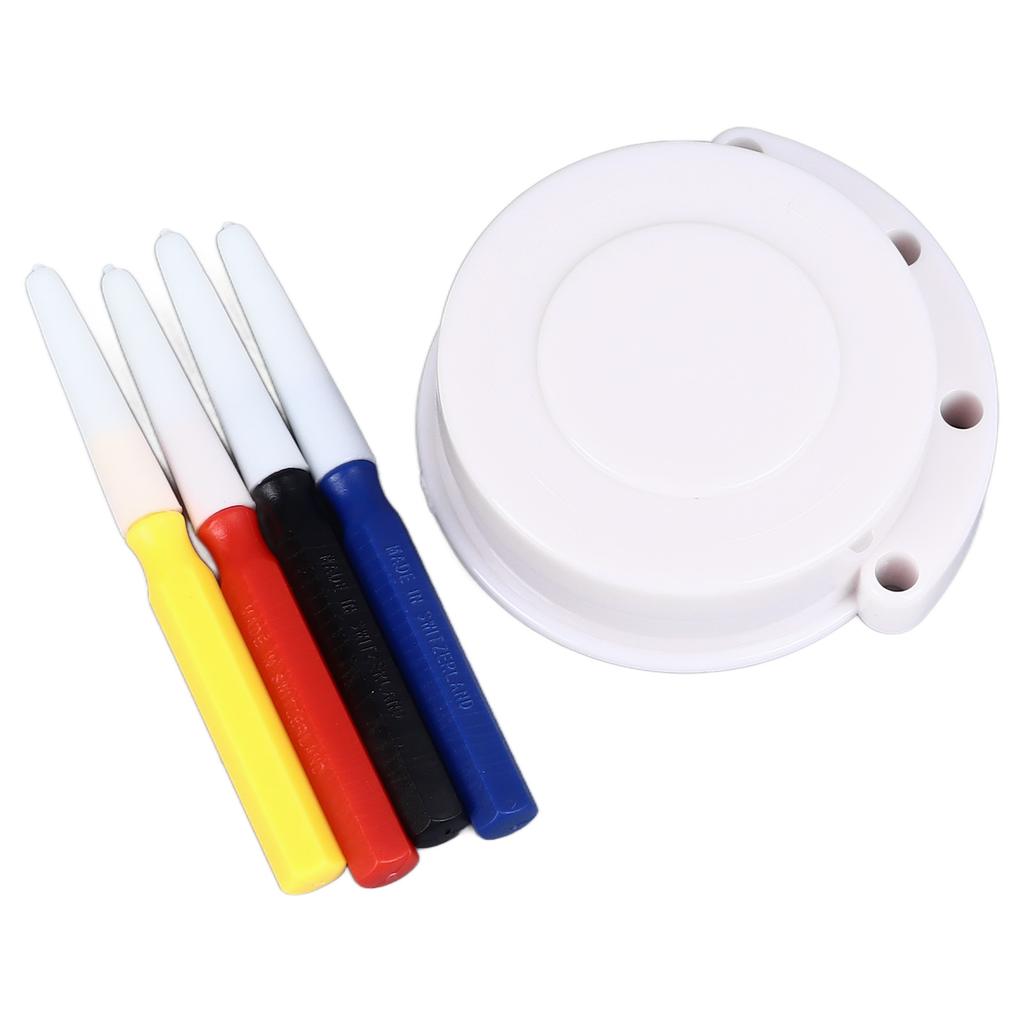 Watch Oiler Set 4 Tip Sizes 3 Recesses Oil Cup Oil Pen Watch Repairing Accessory for Watches Clocks