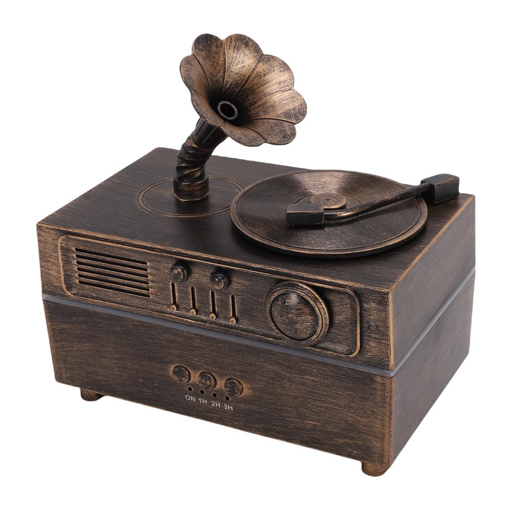 Retro Aromatherapy Humidifier Unique Gramophone   Vintage Oil Diffuser Fragrance Cool Mist Humidifier