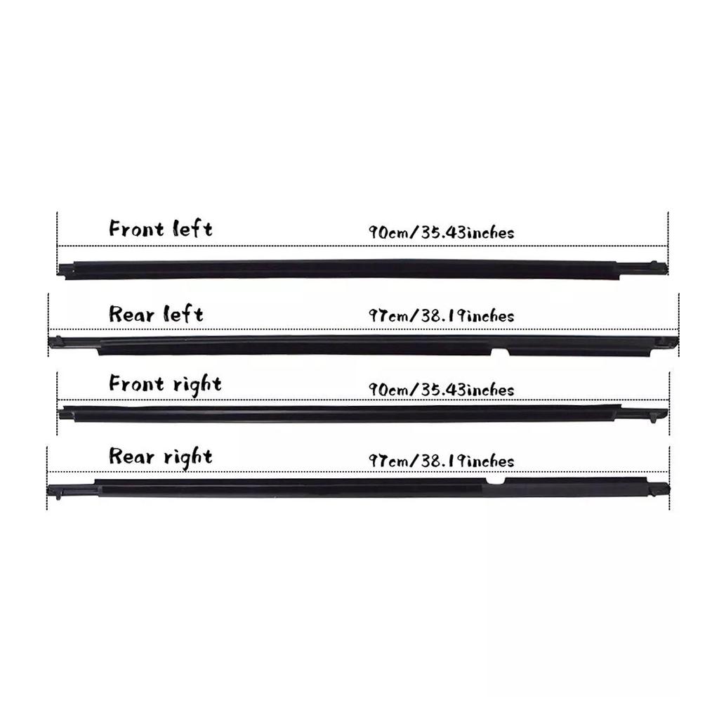 4 шт. Уплотнитель молдинга окна для Toyota Highlander 2008-2010