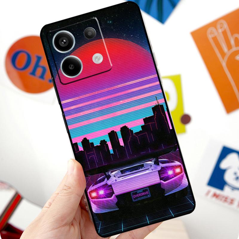 Неоновый Ретровейв 80-х Винтажное Искусство Чехол Для Xiaomi Redmi Note 13 Pro 10 11 12 14 Pro 11S 12S Чехол Для Redmi 15 12C 13C 14C 10C