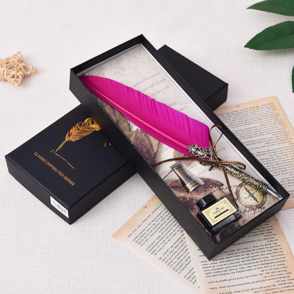 Перьевая ручка, Набор держателей для чернильной ручки, Ручка Классический стиль Письмо Рождественский подарок