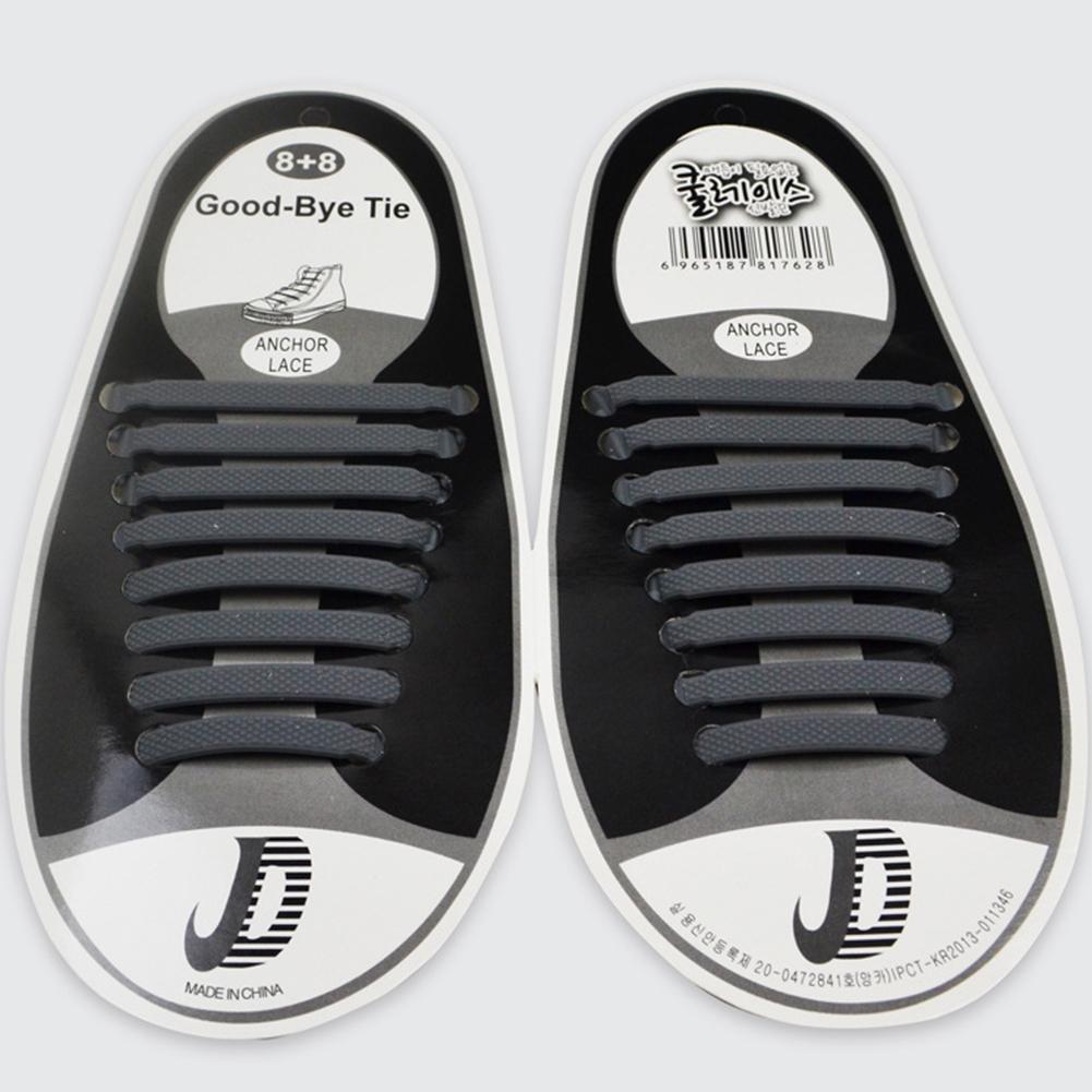 16 шт. эластичные силиконовые шнурки без ремней, разноцветные ленивые шнурки для взрослых, шнурки для бега, спортивные шнурки