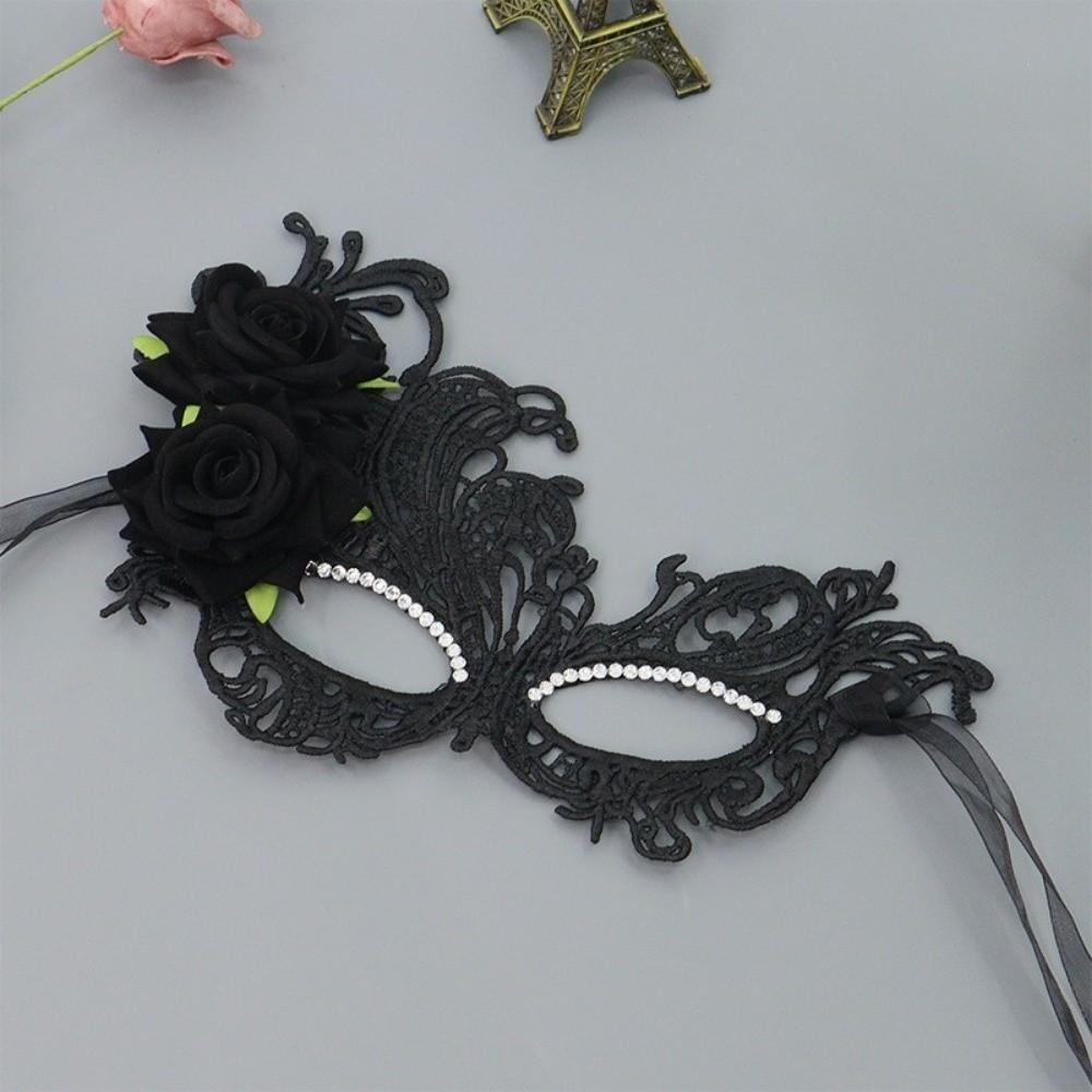 Lace Pattern Masquerade Mask Seductive Style Half-Face Lace Mask Date Event