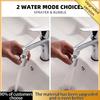 2 In 1 Water Mode Faucet with Spray & Bubble Options - Durable Plastic, 360° Swivel, Anti-Splash Design for Bathroom and Kitchen, Bathroom Faucet