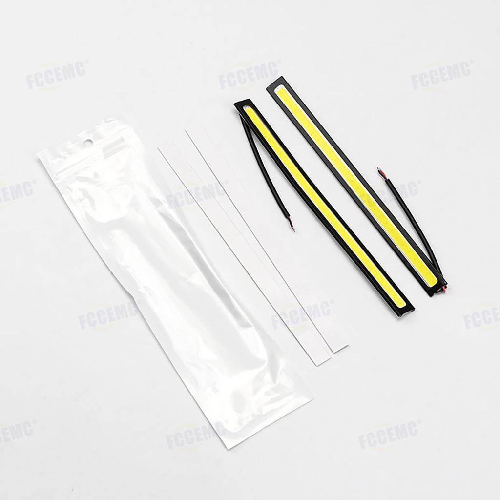 2pcs 12V COB DRL 17cm LED 6000K Waterproof Daytime Running Light Car COB Fog Lamp Auto Strip Light Car Styling Led DRL Lamp