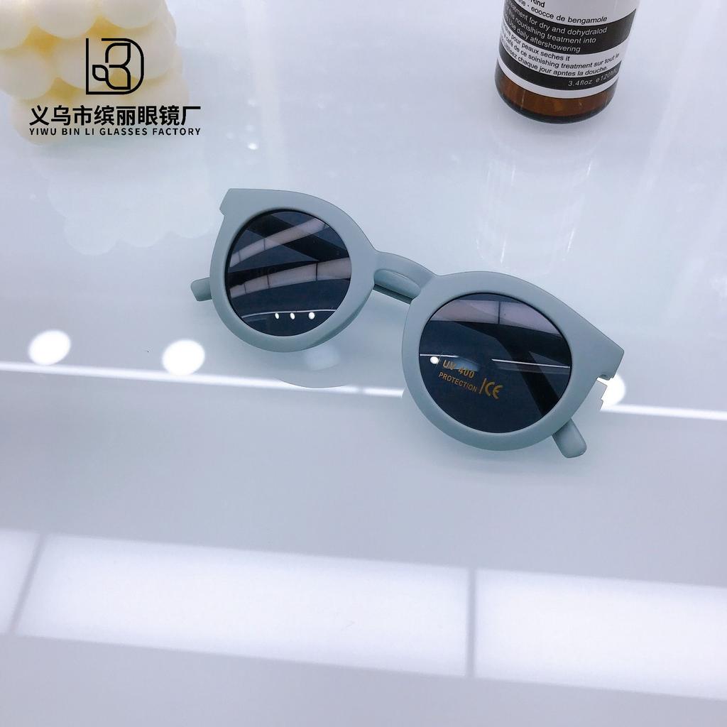 Солнцезащитные очки в ретро-оправе для детей, модные уличные солнцезащитные очки для мальчиков и девочек