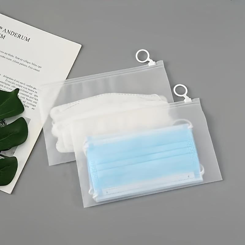 10PC/Bags Clear Zippered Storage Bags Stationery Reusable Bags Durable Storage Solution For Bathroom Socks Plastic Jewelry 3 Sizes