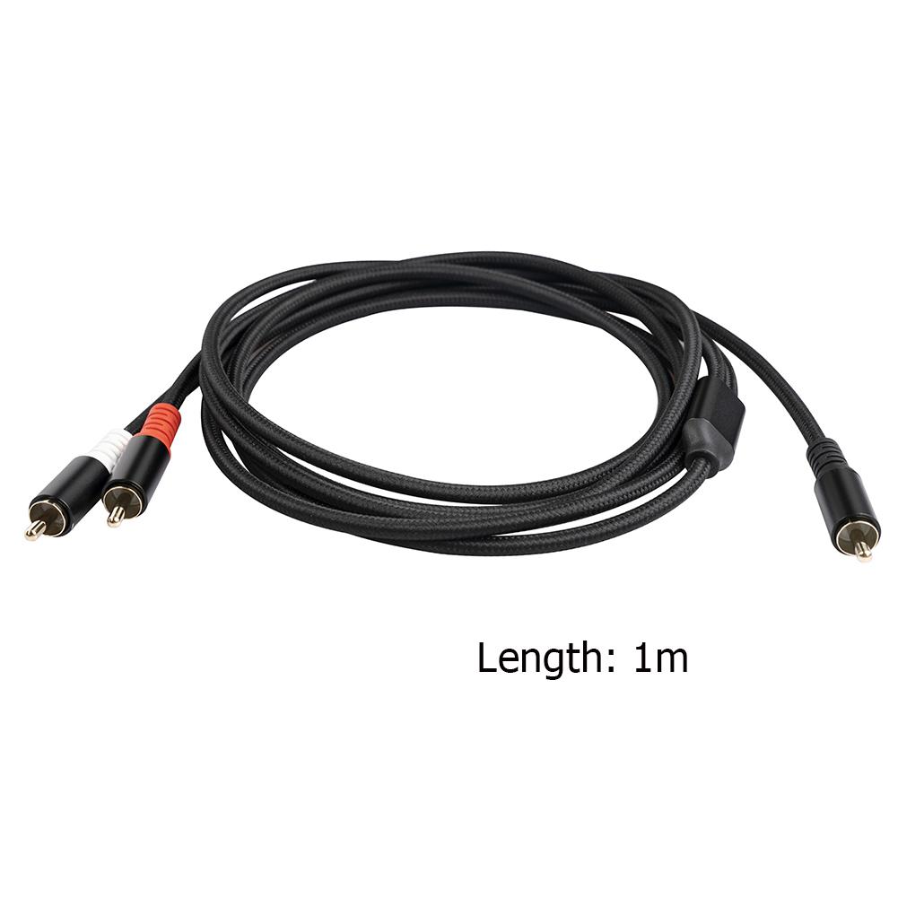 1/2/3/5M RCA на 2 RCA Адаптер Аудио Кабель Гибкий RCA AUX Y-образный Шнур Вспомогательный Аудио Шнур для Домашнего Кинотеатра HDTV Усилителей Динамиков