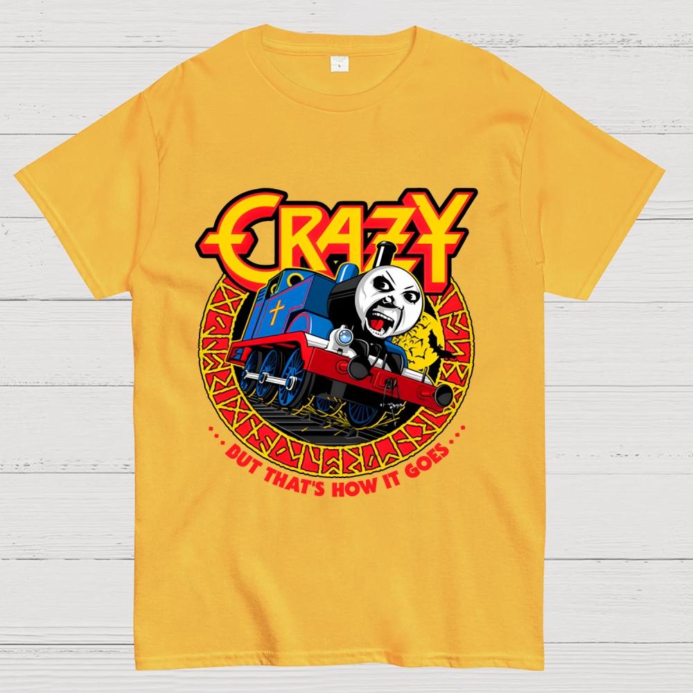 Crazy Tom Unisex Unisex 100% Cotton Summer Casual Cool Loose T-Shirt