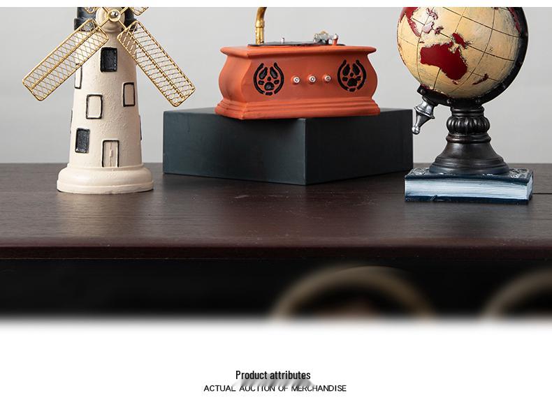 Modern Retro Dutch Windmill Wine Cabinet Tabletop Decoration