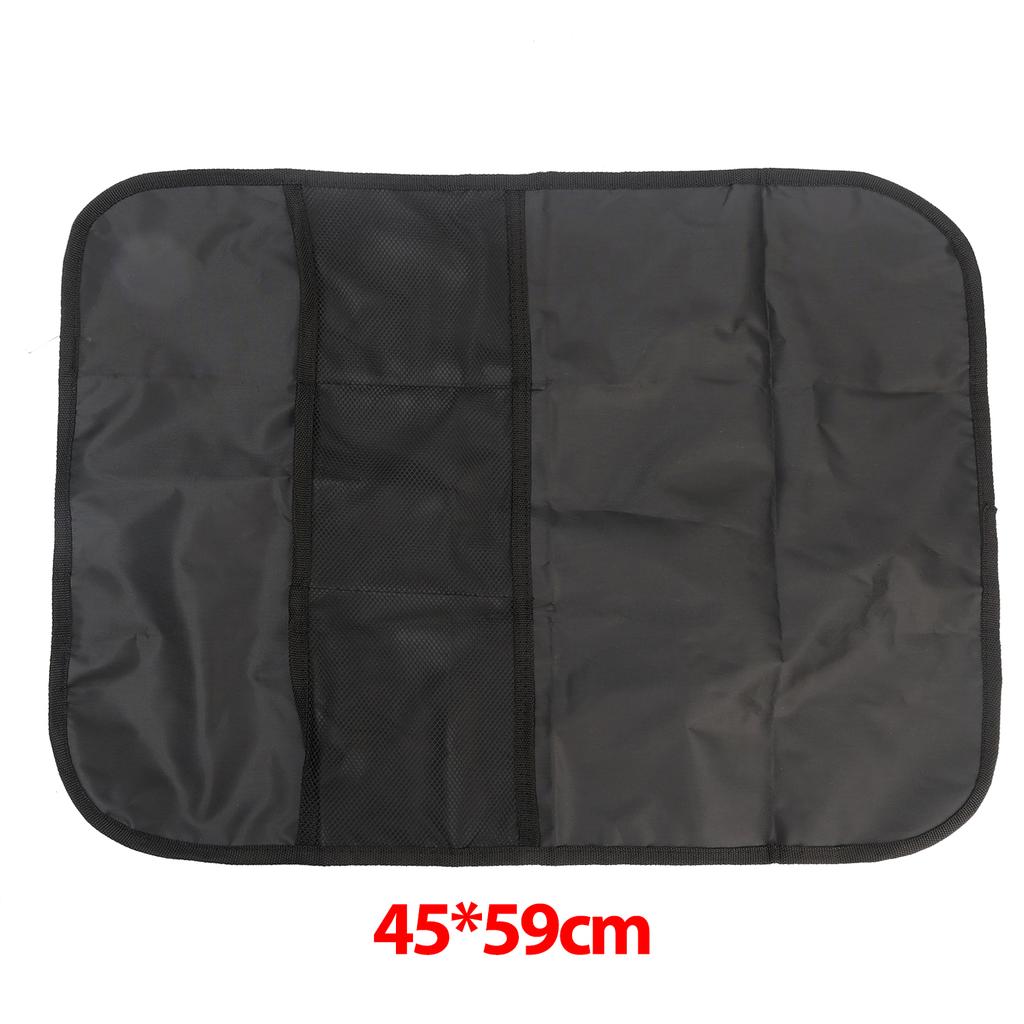 Car Back Seat Cover for Kids with 3 Pocket Storage Organizer Waterproof Kick Mats Backseat Protector Seat Back Kick Protector