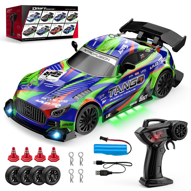 RidzoRi Neuerscheinung: 1:24-Verhältnis-Four-Wheel-Drift-Remote-Controlled-Kartspiel mit stufenloser Geschwindigkeitsregelung
