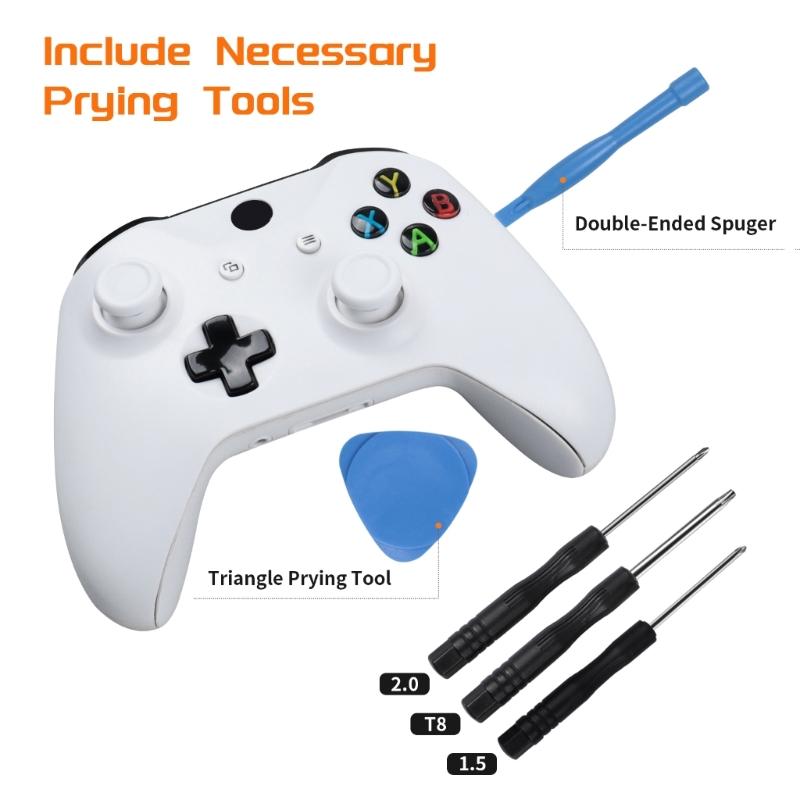 Replacement Thumb Sticks Joystick Analog Thumbstick Grip for Game Controller Thumb Grip with Prying Tool Screwdriver
