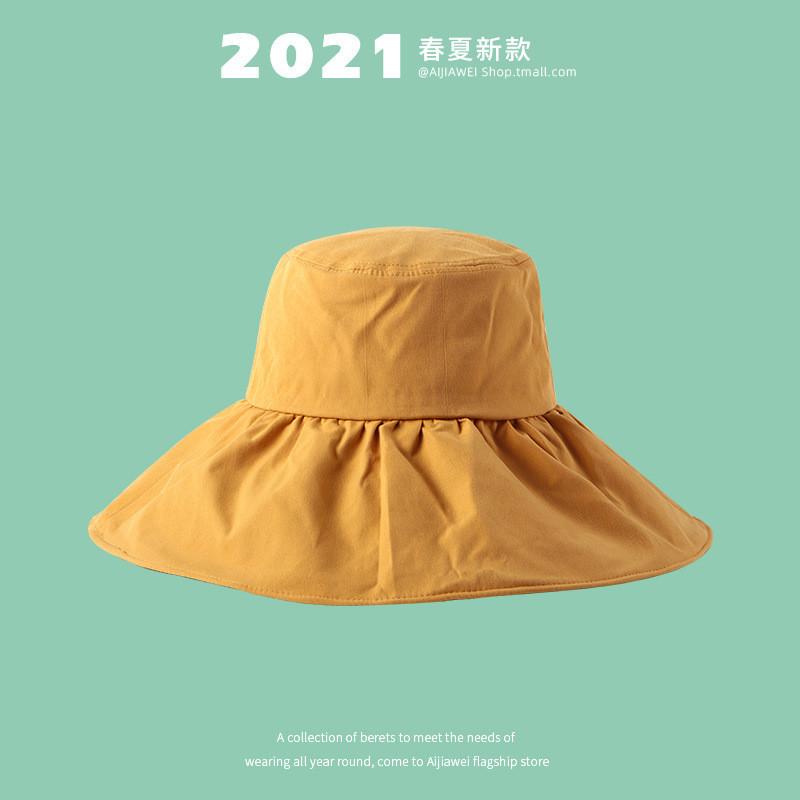 Трендовая женская шляпа с широкими полями для защиты от ультрафиолета, доступна в нескольких цветах