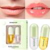 Day Night Instant Lip Plumper Oil Lasting Nourishing Repairing Reduce Lip Fine Line Moisturizing Anti Dry Lip Enhancer Care 2PCS