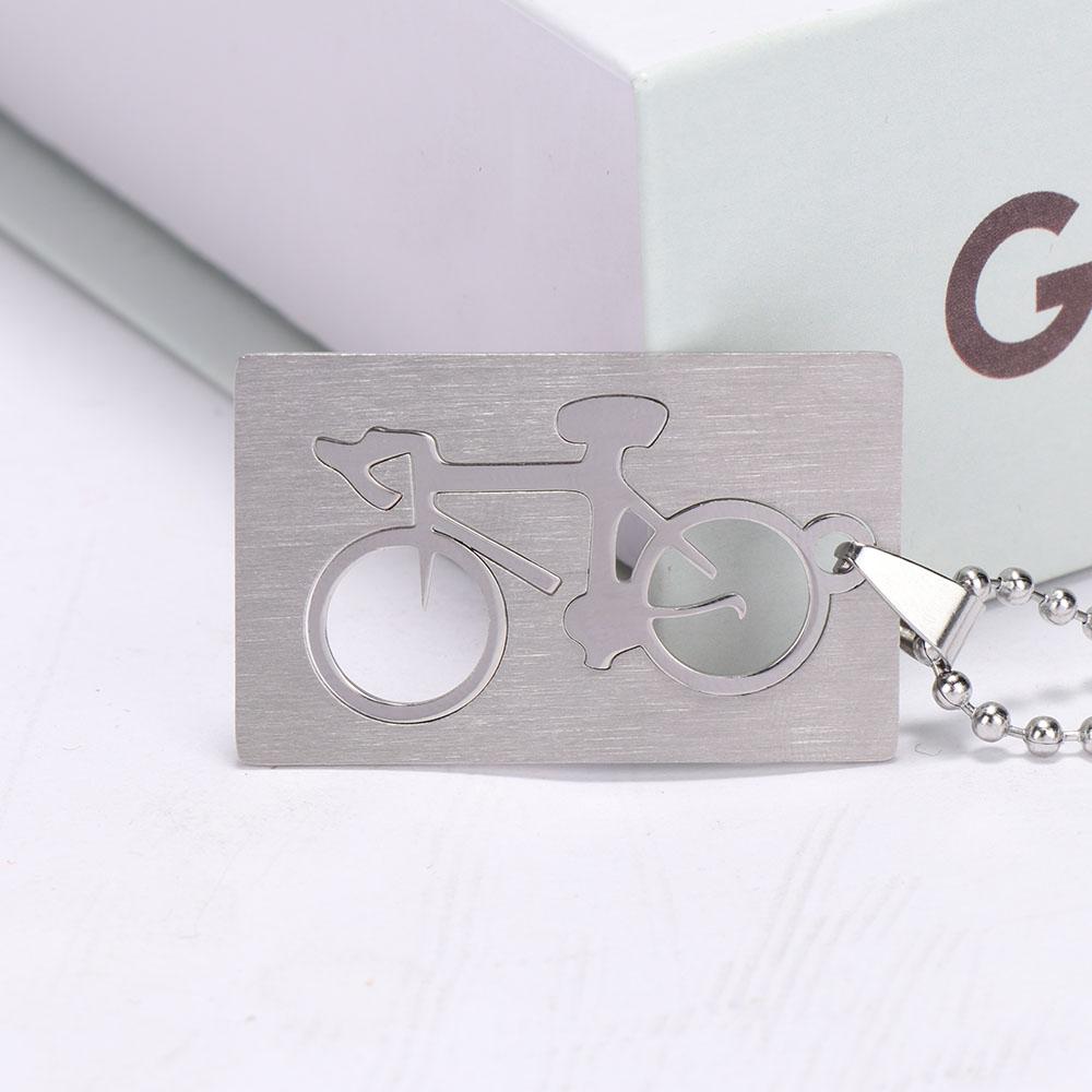 Mens Unique Steel 50CM Stainless Chain Bike Jewellery Silver Necklace